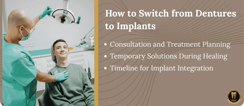 Process of Transitioning from Dentures to Dental Implants